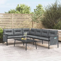 Garden Lounge Set Anthracite Steel