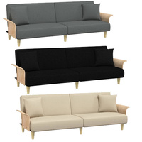 Sofa Bed with Armrests Fabric