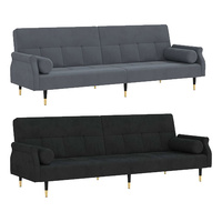 Sofa Bed with Cushions Velvet