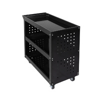 Tool Trolley Cart 3Tier Toolbox Black - Model-993732