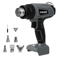 Traderight 21V Heat Gun Kit 500°C Cordless 5 Nozzles