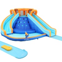 AirMyFun Kids Inflatable Pool Water Double Slide Park Jumping Castle 465X390CM