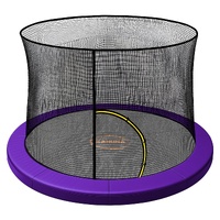 Kahuna 12ft Trampoline Pad and Net - Purple