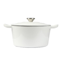 4L Enamel Dutch Oven Pot in White Colour - Model-D527EF