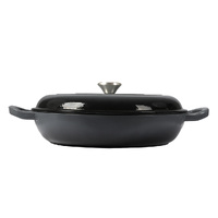 3.5L Enamel Dutch Oven Pan in Black Colour - Model-E273E3