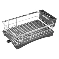 Toque Dish Drying Rack Plate Drainer Cup Holder