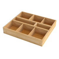 Toque Bamboo Drawer Organizer Multi-Use Storage Box