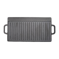 Toque 49.5cm Reversible Cast Iron Griddle Pan Non-Stick