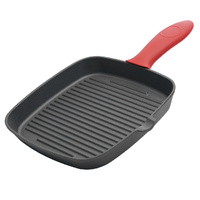 Toque Cast Iron Square Grill Pan with Spouts Cookware