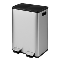 Toque 60L Pedal Bin Kitchen Waste Can Recycling Dustbin