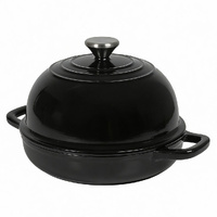 Toque Enamelled Cast Iron Dutch Oven Pot Sourdough Bread Baking Kitchen 24cm