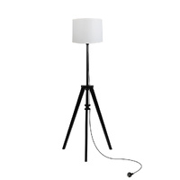 Wooden Floor Lamp Modern Tripod Black - Model-AD2D19