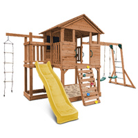 Lifespan Kids Kingston Cubby House with 2.2m Slide (Yellow)