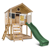 Lifespan Kids Warrigal Cubby House with 2.2m Slide (Green)