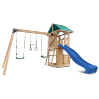 Lifespan Kids Montrose Swing Set & Play Centre with 2.2m Slide (Blue)