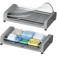 CARLA HOME XXL Under Bed Rolling Storage Containers with 50L Large Capacity and Wheels