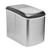 Morphy Richards Ice Maker Stainless Steel 15kg Small Large And Cube 2.1L Tank
