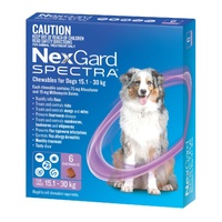 NexGard Spectra Dogs 15.1-30kg 6pk