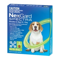 NexGard Spectra Dogs 7.6-15kg 6pk