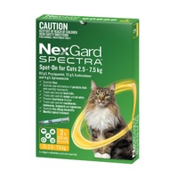 NexGard Spectra Spot-on Cats 2.5-7.5kg 3pk