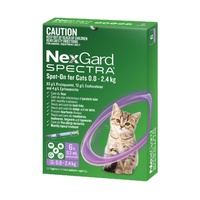 NexGard Spectra Spot-on Cats 0.8-2.4kg 6pk