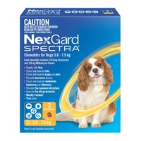 NexGard Spectra Dogs 3.6-7.5kg 3pk