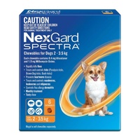 NexGard Spectra Dogs 2-3.5kg 6pk
