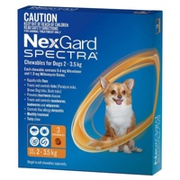 NexGard Spectra Dogs 1.35-3.5kg 3pk