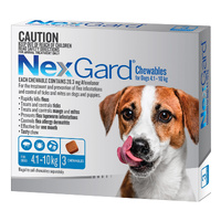 Nexgard Medium Dogs 4.1-10kg Blue 3pk