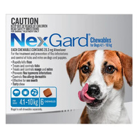 Nexgard Medium Dogs 4.1-10kg Blue 6pk