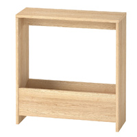 Levede Side Table with Magazine Rack Small End Table