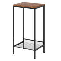 Levede Industrial Side Table 2-Tier Shelf End Table
