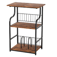 Levede Side Table 3-Tier Storage Shelf Modern Table
