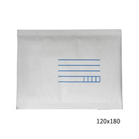 120x180mm White Padded Envelope with Printed Address Lines 100 Pack