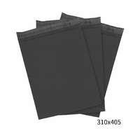 310x405mm Black Poly Mailer  Self-Sealing Shipping Bag 100 Pack