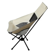Camping Chair Folding Outdoor Large Beige - Model-BFD4E2