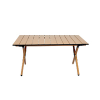 Folding Camping Table Chair Set Oak - Model-8C6C30