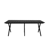 Folding Camping Table Chair Set Black - Model-A4AA40