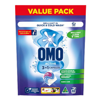 Omo 3 in 1 Active x 60 Laundry Capsules