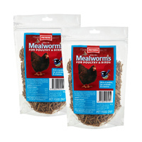 Peters Dried Mealworms For Poultry & Birds 100g x2