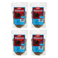 Peters Dried Mealworms For Poultry & Birds 100g x4