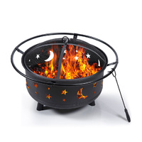 Fire Pit BBQ Grill Pits Outdoor Fireplace - Model-013E4E