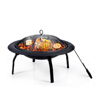 30" Portable Outdoor Fire Pit BBQ Grill Large - Model-D2DD03