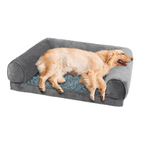 Pet Bed Sofa Dog Bedding Soft Warm L Cover Grey Cover Large - Model-20640D