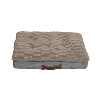 Dog Calming Bed Pet Cat Removable L Khaki Large - Model-28B2A4