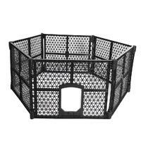 Pet Playpen Folding Dog Plastic M Medium - Model-6AE2D9