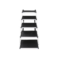 5 Steps Dog Ramp Adjustable Height Black - Model-484060