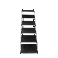 6 Steps Dog Ramp Adjustable Height Black - Model-32EF7B