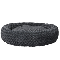 Calming Dog Bed Warm Soft Plush XL Dark Grey X-Large - Model-2C2028