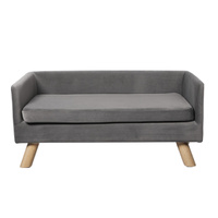 Pet Sofa Bed Dog Warm Soft Lounge Grey - Model-84C7B4